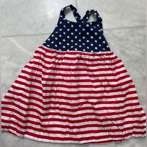 Iris & Ivy Toddler Red white & Blue Stars Dress, 24 month, 4th of July